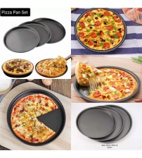 3Pcs Non-Stick Pizza Pan Set 26cm-29cm-32cm